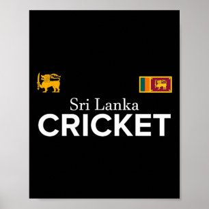 Cricket Sri Lanka Bestes Fan-Geschenk für Jungen o Poster