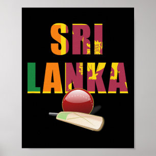 Cricket Sri Lanka Flagge T Ll Poster