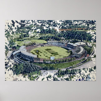 Cricket-Stadion Kunst - Southampton, Hampshire Poster