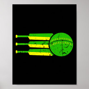 Cricket Team Australien Farben Athlet Australisch Poster