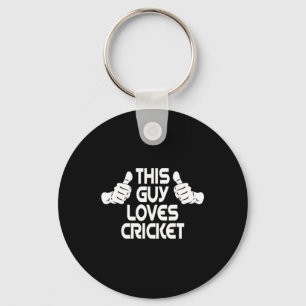 Cricket-Team Bowler Tsman Dieser Typ liebt Cricket Schlüsselanhänger