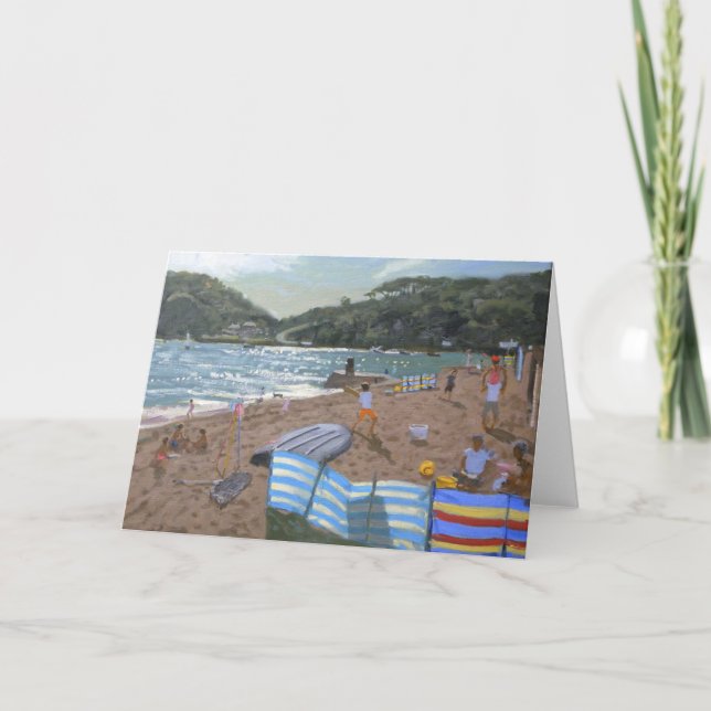 Cricket Teignmouth Feiertagskarte (Vorderseite)