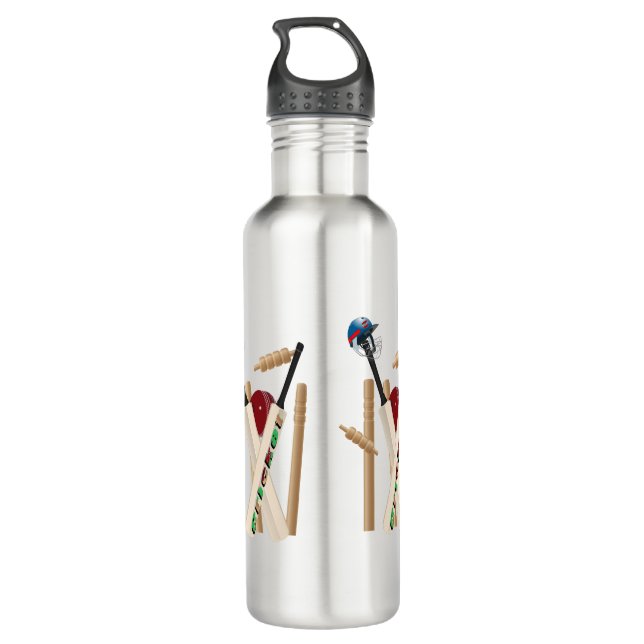 Cricket the Game Allrounder, Edelstahlflasche (Rückseite)