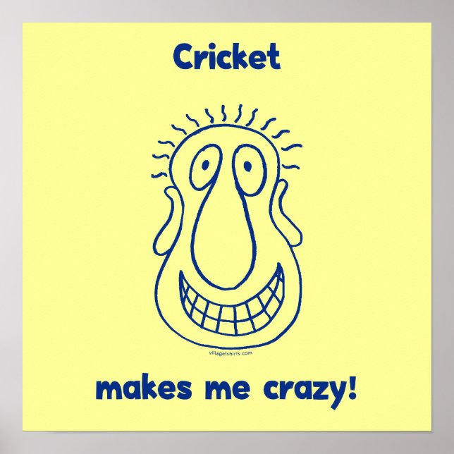 Cricket treibt mich verrückt poster (Vorne)