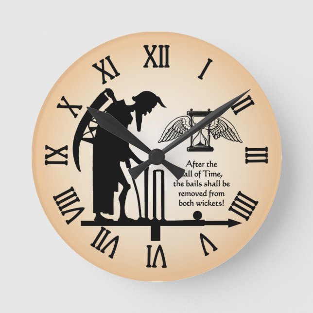 Cricket-Uhr des alten Vaters Runde Wanduhr (Vorderseite)