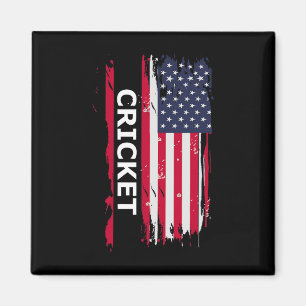Cricket und Cricketspieler Magnet