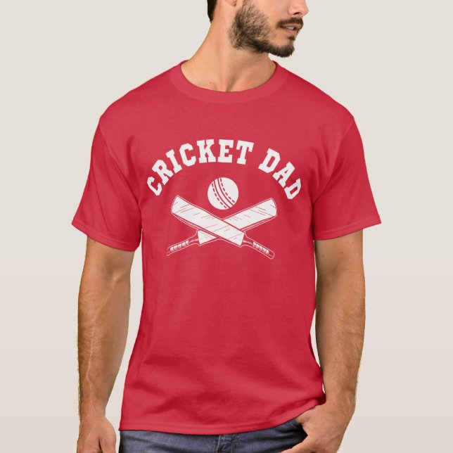 Cricket-Vater T-Shirt (Vorderseite)