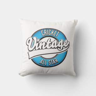 Cricket Vintage All-Star-Logo Postkarte Kissen