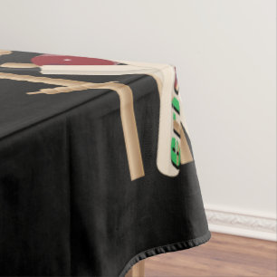 Cricket-Wickel, -Fledermäuse und -Ball, Tischdecke