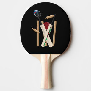 Cricket-Wickel, -Fledermäuse und -Ball, Tischtennis Schläger