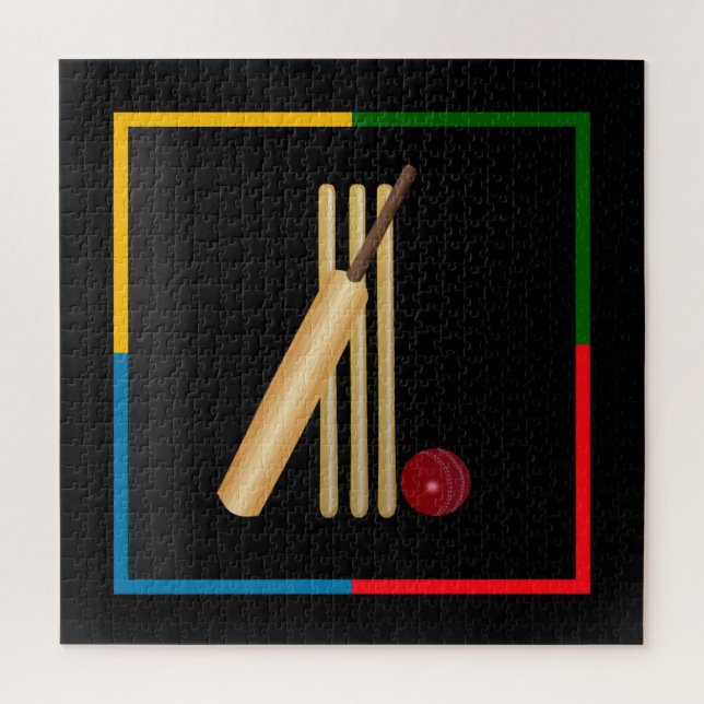 Cricket, Wicket, Schläger und Ball,  (Vertikal)