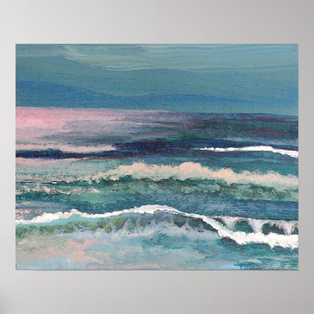 CricketDiane Beach Art Poster - Cricket's Ocean (Vorne)