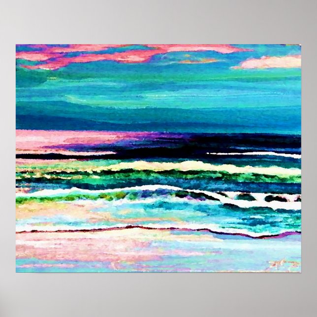 CricketDiane Beach Decor Poster - Cricket's Ocean (Vorne)
