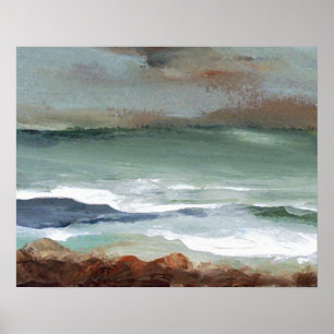 CricketDiane Beach Poster - Moody Sea Ocean Art