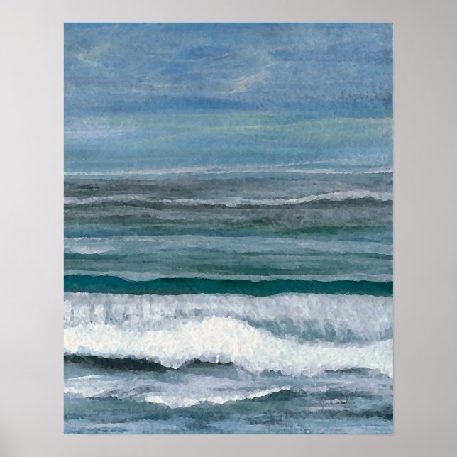 CricketDiane Ocean Poster - Blauer Ozean (Vorne)