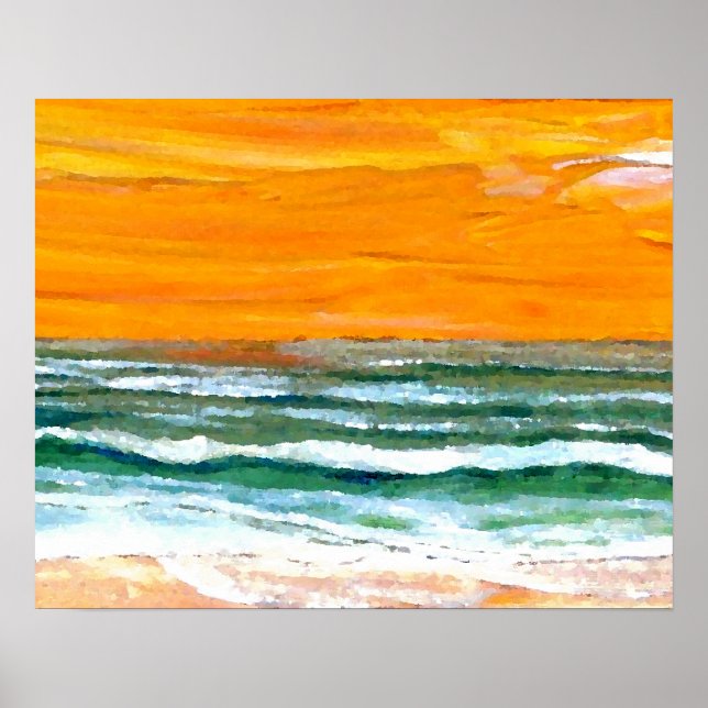 CricketDiane Ocean Poster - Joy Ocean Waves Beach (Devant)