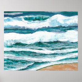 CricketDiane Ocean Poster - Sand at my Feet