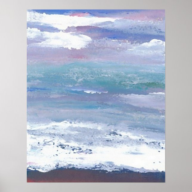 CricketDiane Ocean Poster - Sea Moonscape (Vorne)