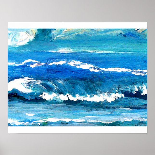 CricketDiane Ocean Poster - Wave Dance (Vorne)