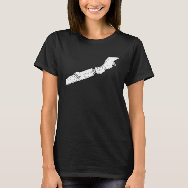 Cricketer  Umpire Cricketing Bowler Batsman Cricke T-Shirt (Vorderseite)