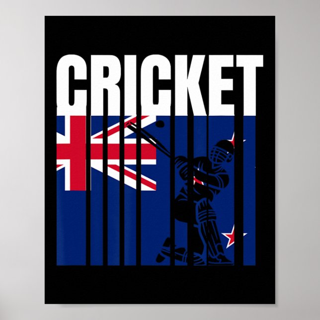 Cricketspieler 4  poster (Vorne)