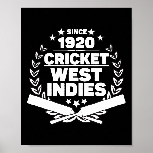 Cricketspieler der West Indies 1920 Poster (Vorne)