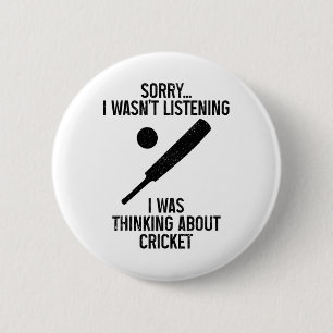 Cricketspieler Entschuldigung, ich habe nicht zuge Button
