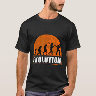 Cricketspieler Lustiges Cricket Menschliche Evolut T-Shirt