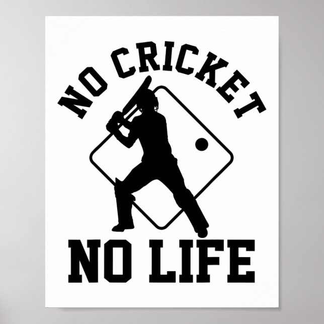 Cricketspieler  poster (Vorne)