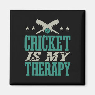 Cricketspieler Training Cricket Magnet