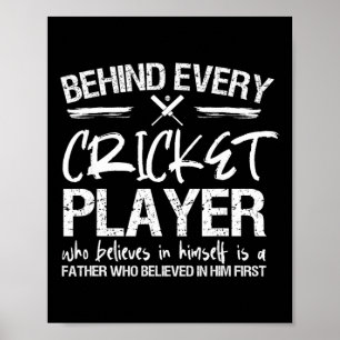 Cricketspieler-Vater Poster