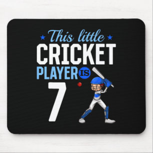 Cricketspieler zum 7. Geburtstag Mousepad
