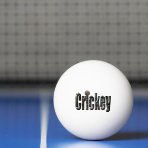 Crickey: Aussie Slang Word made with Crocodiles, Tischtennisball