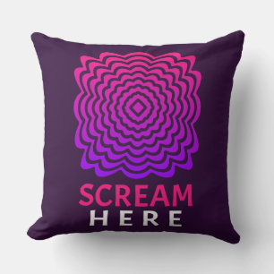Crie ici   Coussin décoratif à ondulations roses e