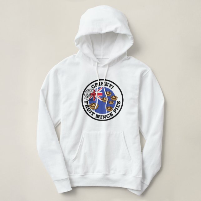 Crikey! (Stellar) Obstminzpies Hoodie (Design vorne)