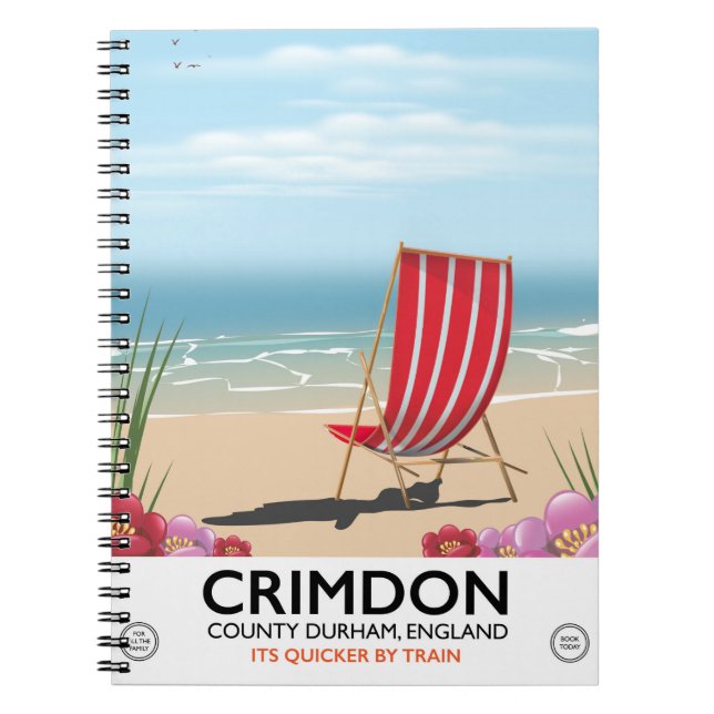 Crimdon, Landkreis Durham, England. Notizblock (Vorderseite)