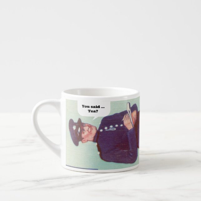 "Crime Club" Espresso Tasse (Links)