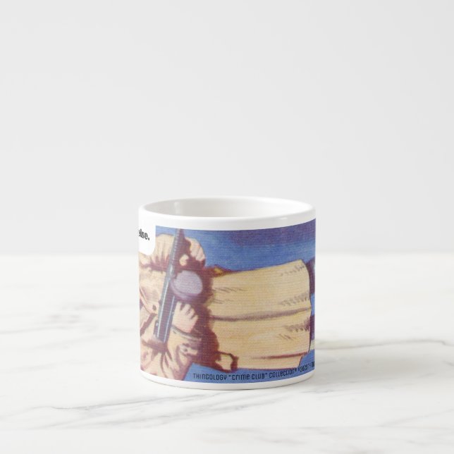 "Crime Club" Espresso Tasse (Vorderseite)