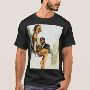 Crime Partners Vintage-Pulp-Magazin-Cover-Art T-Shirt