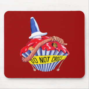 Crime Scene Cupcake Mousepad