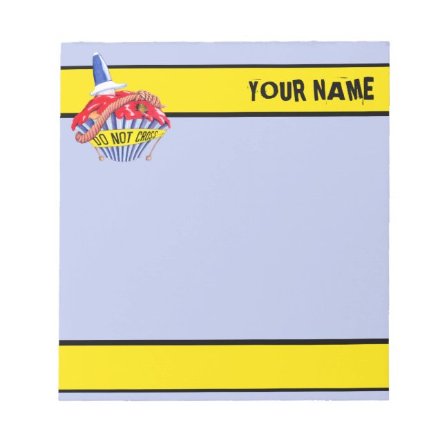 Crime Scene Cupcake Small Notepad Notizblock (Vorderseite)