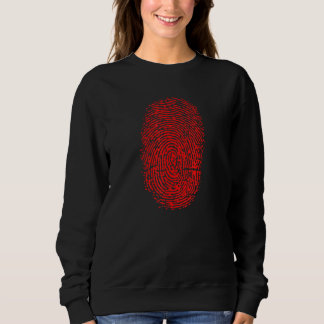 Crime Scene Evidence Bloody Fingerprint Sweatshirt
