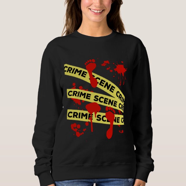 Crime Scene Investigation Tape Sweatshirt (Vorderseite)