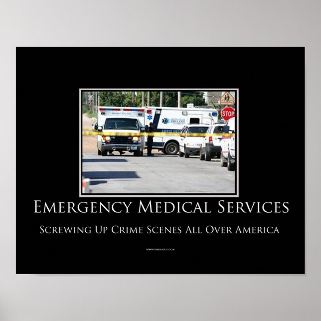 Crime Scenes Motivational Poster (Vorne)