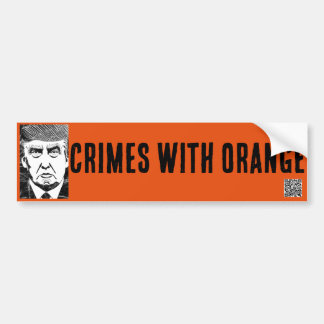 CRIMES AVEC autocollant de pare-chocs ORANGE