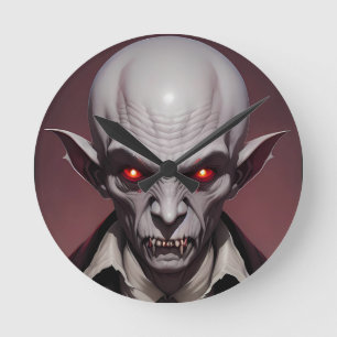 Crimewave Nosferatu Runde Wanduhr