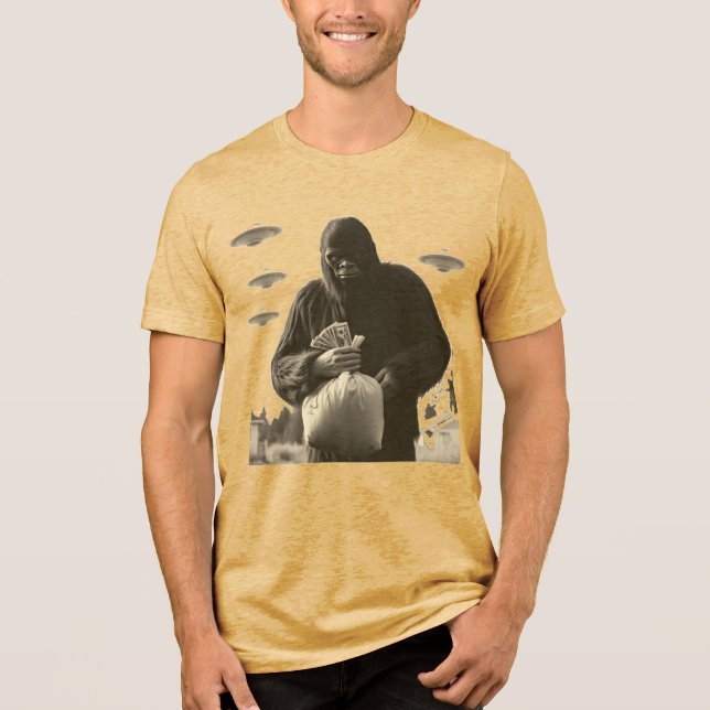 Criminal Bigfoot Tri-Blend Shirt (Vorderseite)