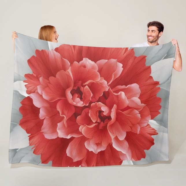 Crimson Azalea Fleece Blanket (Beispiel)