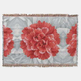 Crimson Azalea Fleece Blanket Decke