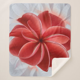 Crimson Azalea Fleece Blanket Sherpadecke